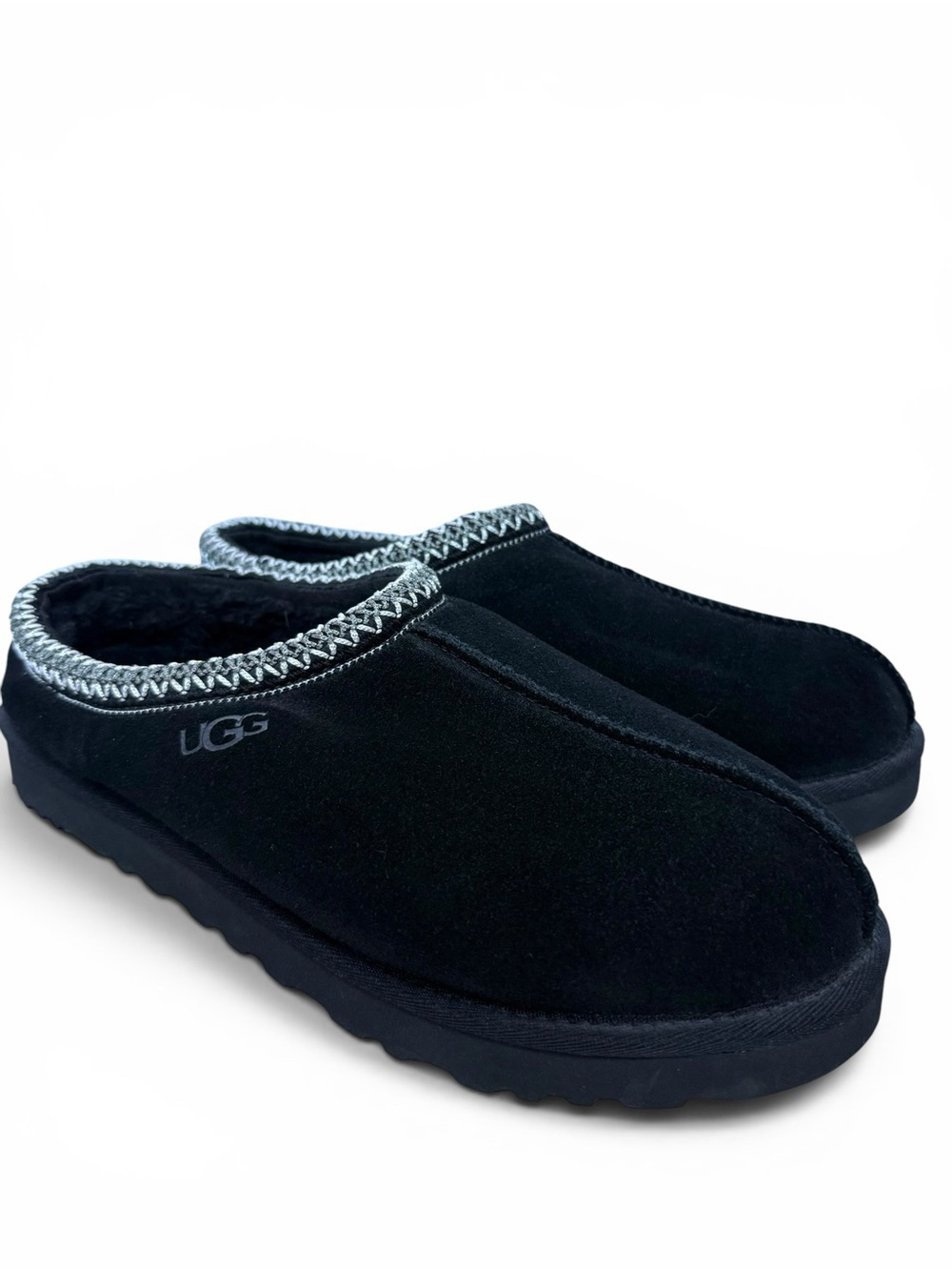 UGG Tasman Black Suede Slippers Men’s 11 EU 44 Like New